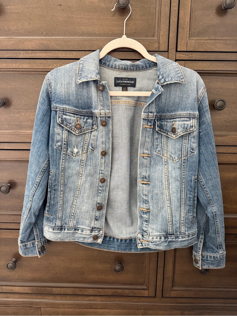 Lucky Brand Light Wash Denim Jacket - Light Blue